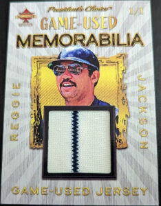 Game-Used Memo Baseball Gold Reggie Jackson