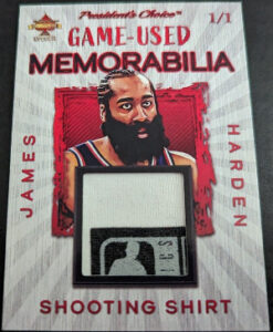 Game-Used Memo Basketball Red James Harden