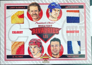 Greatest Rivalries Quad Red Lanny McDonald, Al MacInnis, Mark Messier, Paul Coffey