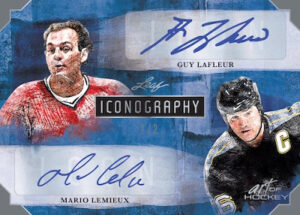 Iconography Silver Spectrum HoloFoil Guy Lafleur, Mario Lemieux MOCK UP