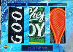 NASCAR Triple Patch Blue Rusty Wallace, Tony Stewart, Robby Gordon