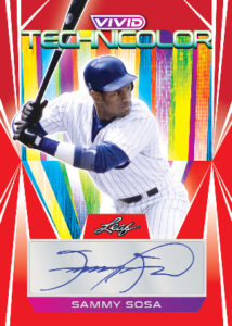 Techincolor Auto Red Sammy Sosa MOCK UP