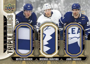 Triple Relics Mitch Marner, Michael Bunting, John Tavares MOCK UP