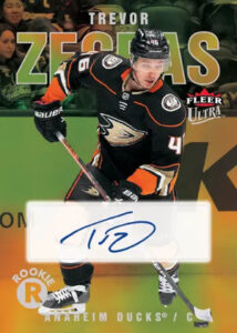 Base Gold Rainbow Foil Auto Trevor Zegras MOCK UP