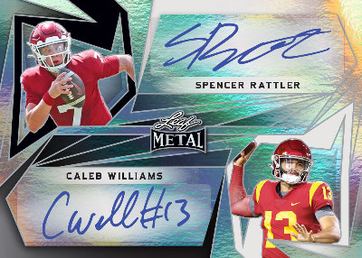 Dual Auto Spencer Rattler, Caleb Williams MOCK UP