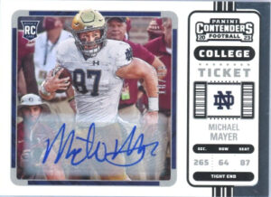 Contenders College Ticket Auto Michael Mayer