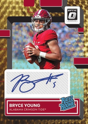 Donruss Optic Rated Rookie Auto Gold Vinyl Bryce Young MOCK UP
