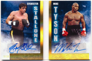 Scrap Book Gold Spectrum Holofoil Sylvester Stalone, Mike Tyson