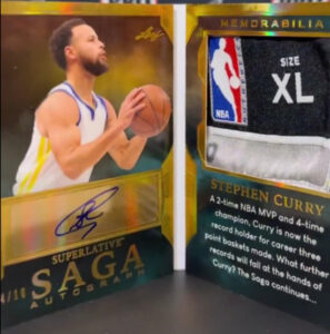 Superlative Saga Gold Spectrum Holofoil Stephen Curry