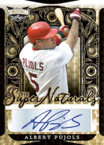 The Super Naturals Auto Albert Pujols MOCK UP