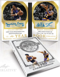 Year Book Gold Spectrum Holofoil Julius Erving, Magic Johnson MOCK UP