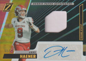 Zenith Rookie Patch Auto Prime Jake Haener