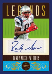 Legends Auto Blue Randy Moss MOCK UP