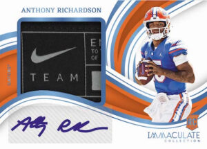 Premium Patches Rookie Auto Anthony Richardson MOCK UP