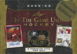 2022-23 Leaf In The Game Used Hockey Emerald