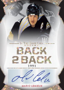 Back 2 Back Auto Front Mario Lemieux MOCK UP