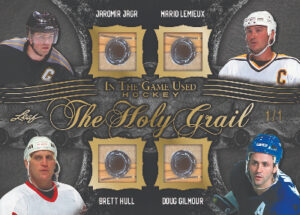 The Holy Grail Gold Spectrum Jaromir Jagr, Mario Lemieux, Brett Hull, Doug Gilmour MOCK UP