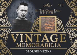 Vintage Memorabilia Georges Vezina MOCK UP