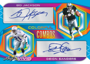 Colorful Combos Auto Bo Jackson, Deion Sanders MOCK UP