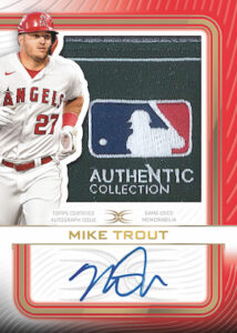 Definitive Auto Relic Collection Mike Trout MOCK UP