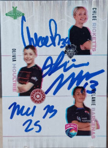 Signature Series Triple Auto Chloe Ricketts, Olivia Moultrie, Melanie Barcenas