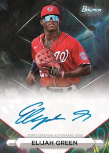 Sterling Prospect Auto Black Lava Refractor Elijah Green MOCK UP