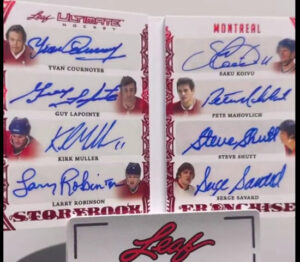 Storybook Franchise Auto Red Spectrum Yvan Cournoyer, Guy Lapointe, Kirk Muller, Larry Robinson, Saku Koivu, Pete Mahovlich, Steve Shutt, Serge Savard