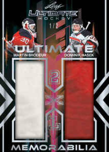 Ultimate 2XL Memorabilia Silver Spectrum Martin Brodeur, Dominik Hasek MOCK UP