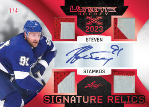 Ultimate X Signature Relics Red Spectrum Steven Stamkos MOCK UP