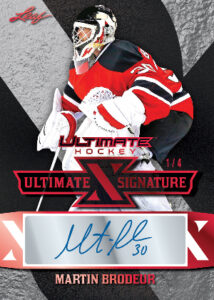 Ultimate X Signatures Red Spectrum Martin Brodeur MOCK UP