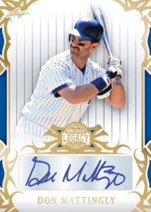 Base Auto Don Mattingly MOCK UP