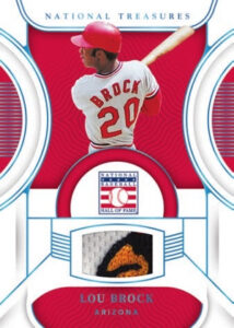 Hall of Fame Materials Platinum Lou Brock MOCK UP