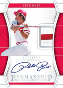 Penmanship Materials Signatures Pete Rose MOCK UP