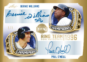 Ring Team 2 Auto Bernie Williams, Paul O'Neill MOCK UP