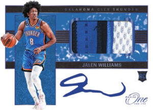 Rookie Jersey Auto Blue Jalen Williams MOCK P