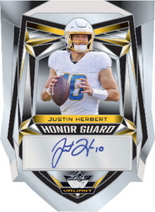 Valiant Honor Guard Auto Justin Herbert MOCK UP