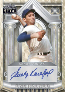 Enshrined Auto Sandy Koufax MOCK UP