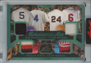 Renaissance Men Emerald Joe DiMaggio, Duke Snider, Willie Mays, Stan Musial