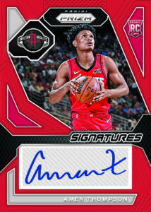 Rookie Signatures Prizm Red Amen Thompson MOCK UP