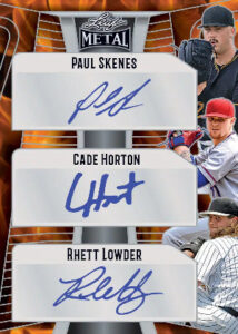 Triple Auto Paul Skenes, Cade Horton, Rhett Lowder MOCK UP