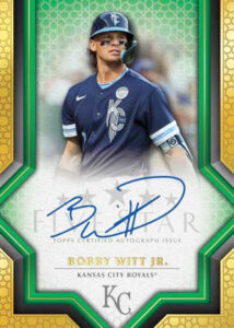 Base Auto Green Bobby Witt Jr MOCK UP