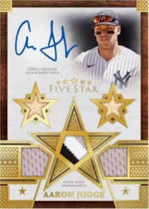 Five Star Quintuple Relic Auto Aaron Judge MOCK UP