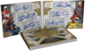 Sports Book Gold Joe Montana, Patrick Ewing, Ken Griffey Jr., Ric Flair, Mike Tyson, Ronaldo Nazário MOCK UP