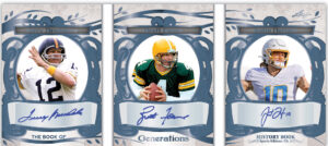 The Book of Generations Terry Bradshaw, Brett Favre, Justin Herbert MOCK UP