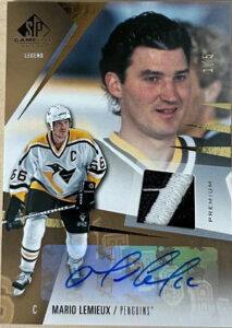 Base Auto Jersey Premium Material Mario Lemieux