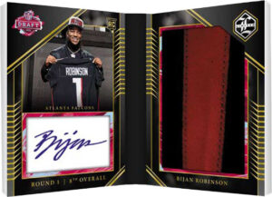 Draft Day Signatures Booklet Bijan Robinson MOCK UP