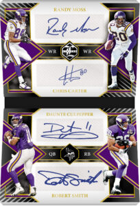 Quad Signatures Booklet Randy Moss, Chris Carter, Daunte Culpepper, Robert Smith MOCK UP