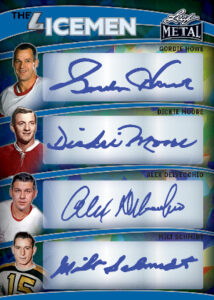 The 4 Icemen Auto Gordie Howe, Dickie Moore, Alex Delvecchio, Milt Schmidt MOCK UP