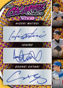 Colorful Combos Trios Hideki Matsui, Ichiro, Shohei Ohtani MOCK UP