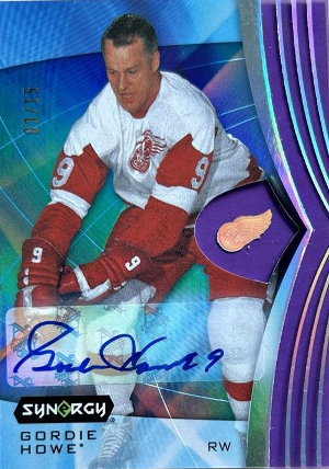 Base Purple Auto Gordie Howe